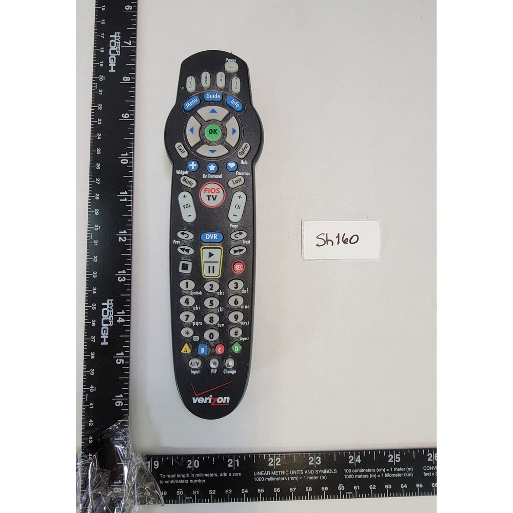 Verizon FiOS TV Remote Control DVR Functionality Black - Picture 2 of 3